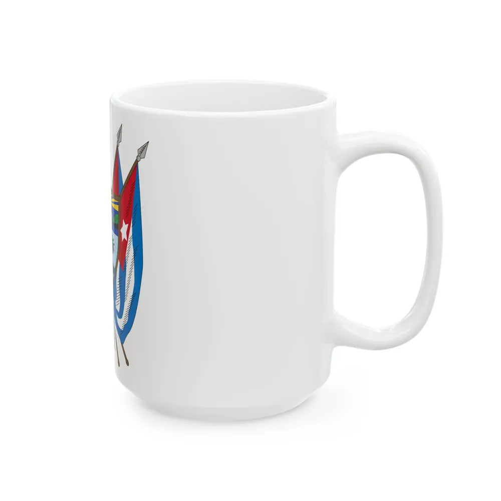 Coat of arms of Cuba (19th century) - White Coffee Mug-Go Mug Yourself