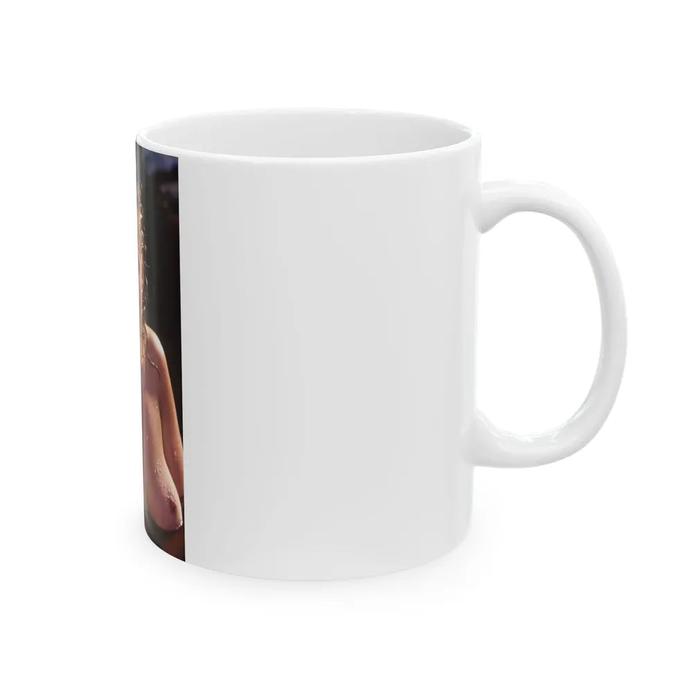 Linda Blair #371 - Underwater & Topless (Vintage Female Icon) White Coffee Mug-Go Mug Yourself