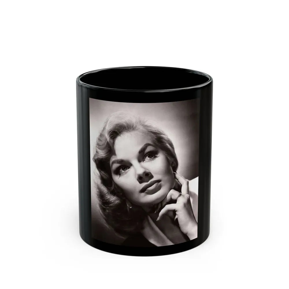 Leslie Parrish #225 (Vintage Female Icon) Black Coffee Mug-11oz-Go Mug Yourself