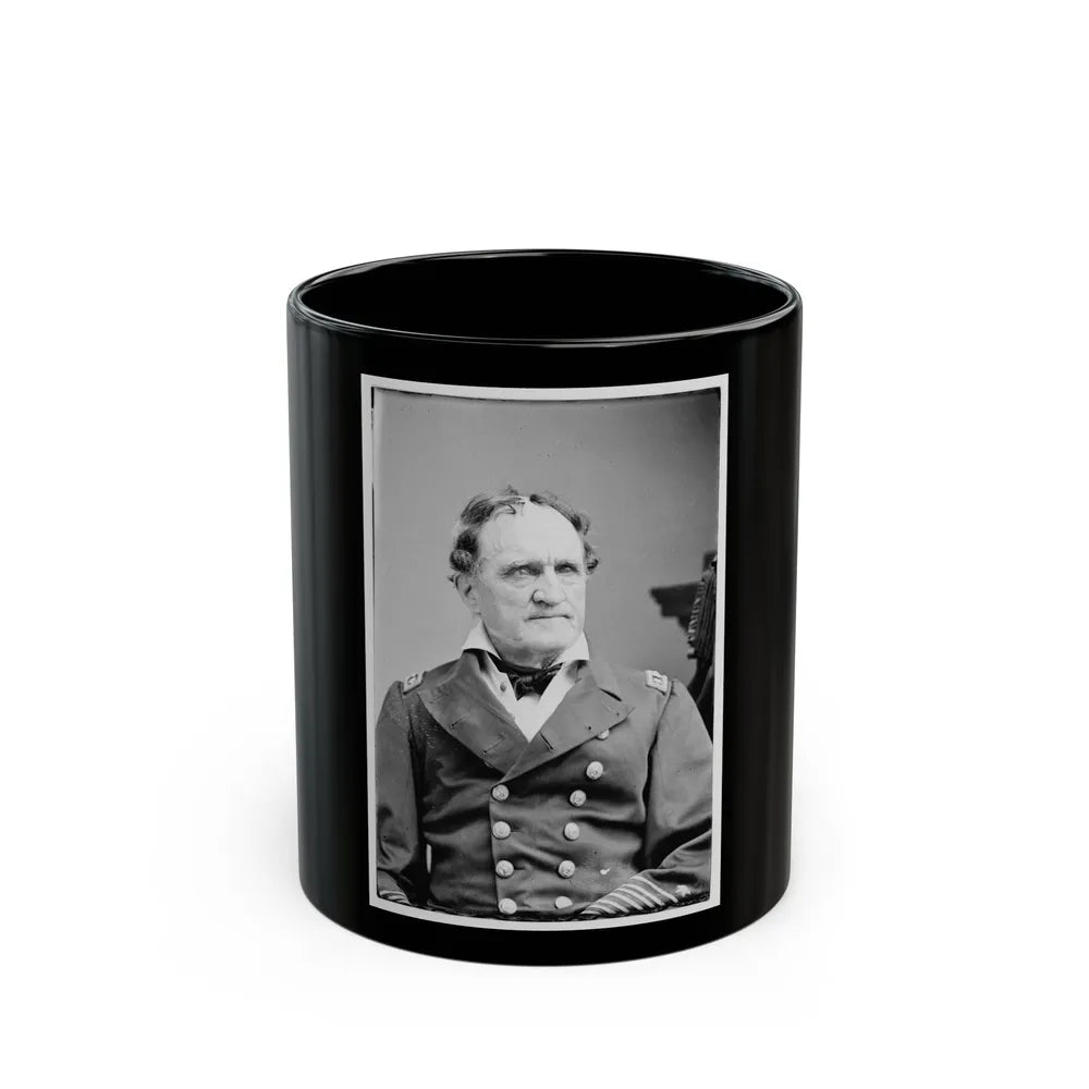 Portrait Of Rear Adm. Francis H. Gregory, Officer Of The Federal Navy (U.S. Civil War) Black Coffee Mug-11oz-Go Mug Yourself