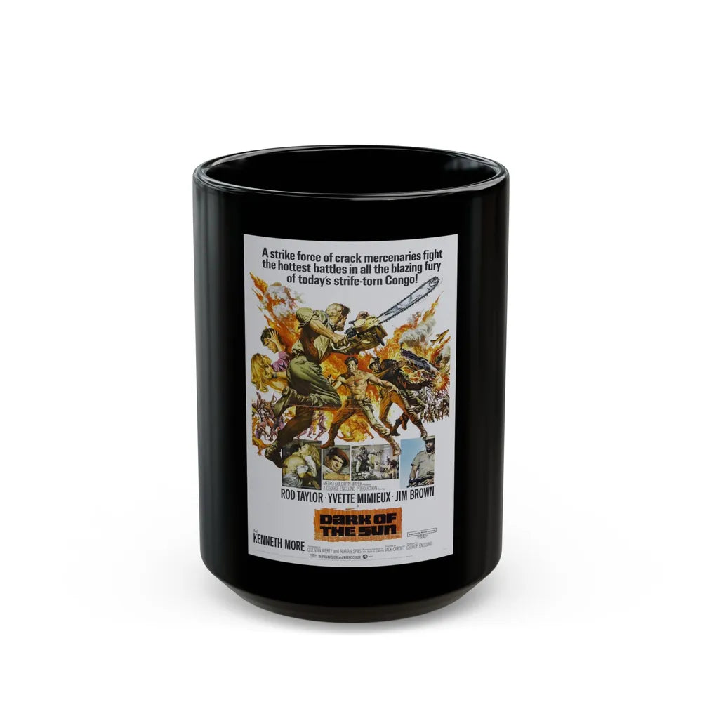 DARK OF THE SUN (MERCENARIES) 1968 Movie Poster - Black Coffee Mug-15oz-Go Mug Yourself