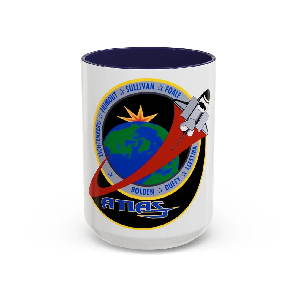 STS 45 (NASA) Accent Coffee Mug-15oz-Navy-Go Mug Yourself