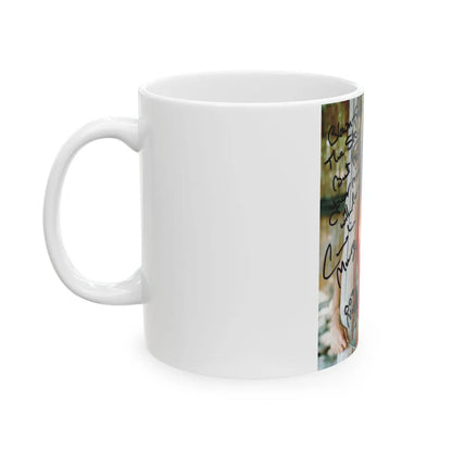 Caroline Munro #66 (Vintage Female Icon) White Coffee Mug-Go Mug Yourself