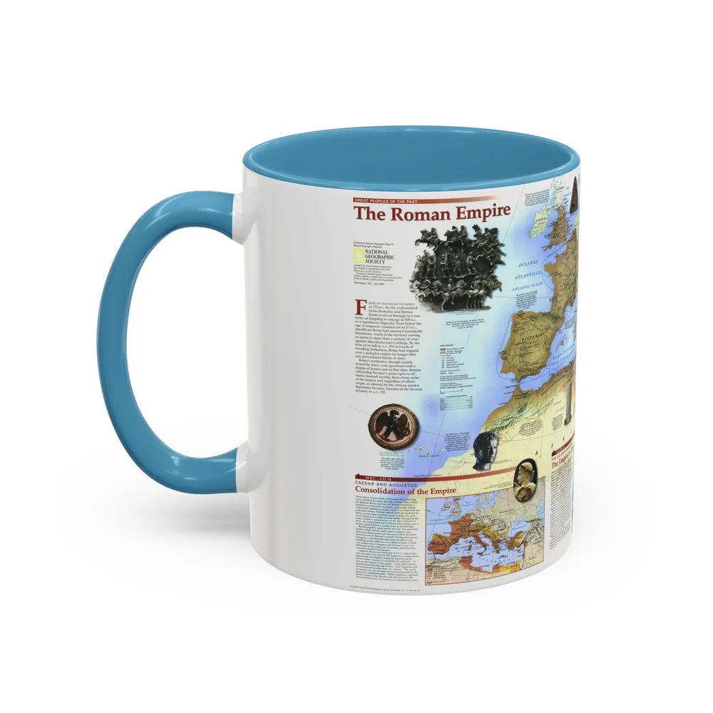 Roman Empire (1997) (Map) Accent Coffee Mug-Go Mug Yourself