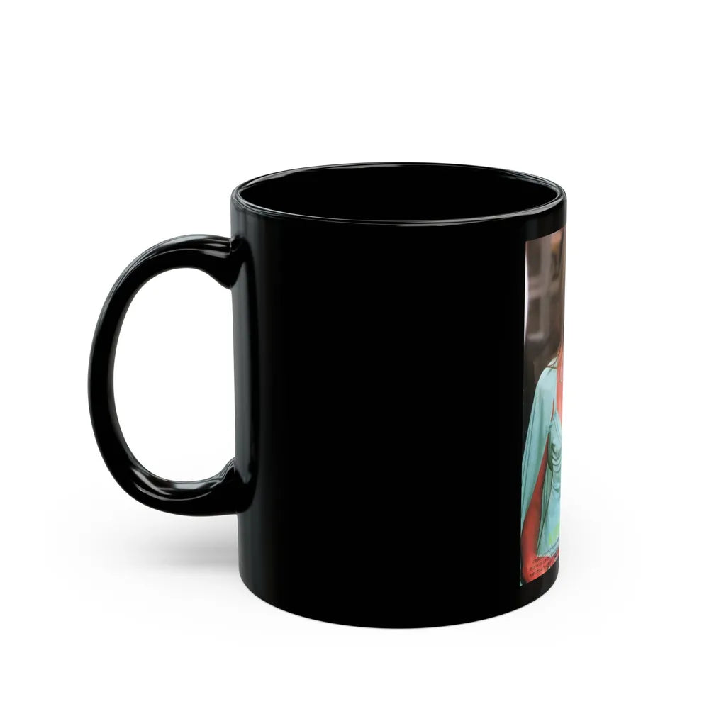 Katharine Ross #74 (Vintage Female Icon) Black Coffee Mug-Go Mug Yourself