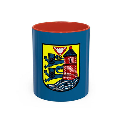 Flag of Flensburg Germany - Accent Coffee Mug-11oz-Red-Go Mug Yourself