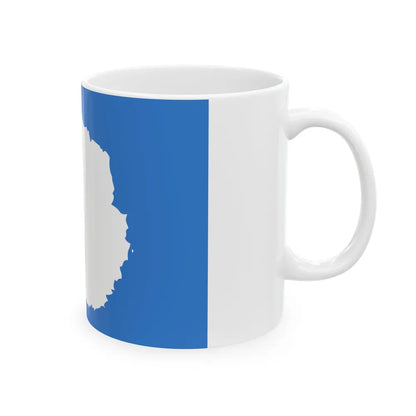 Proposed flag of Antarctica Graham Bartram - White Coffee Mug-Go Mug Yourself