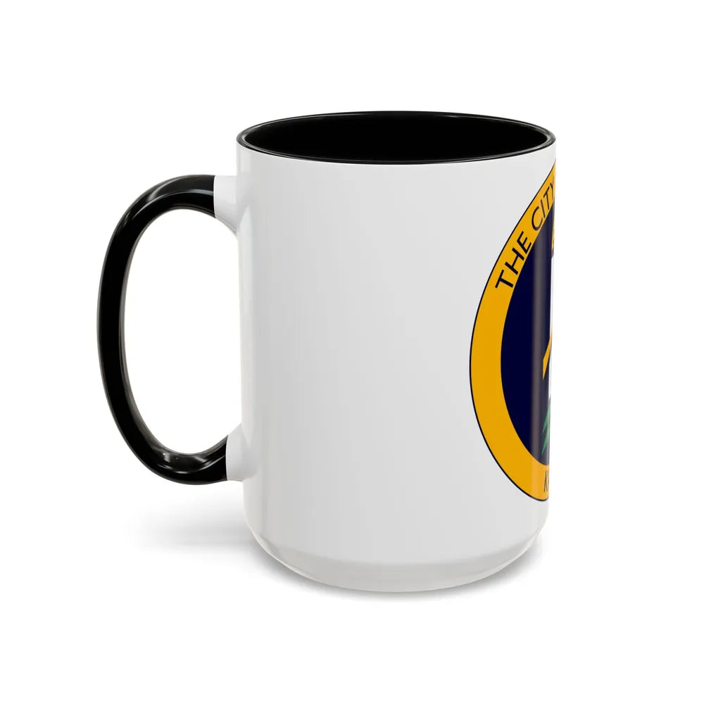 Seal of Wichita Kansas - Accent Coffee Mug-Go Mug Yourself