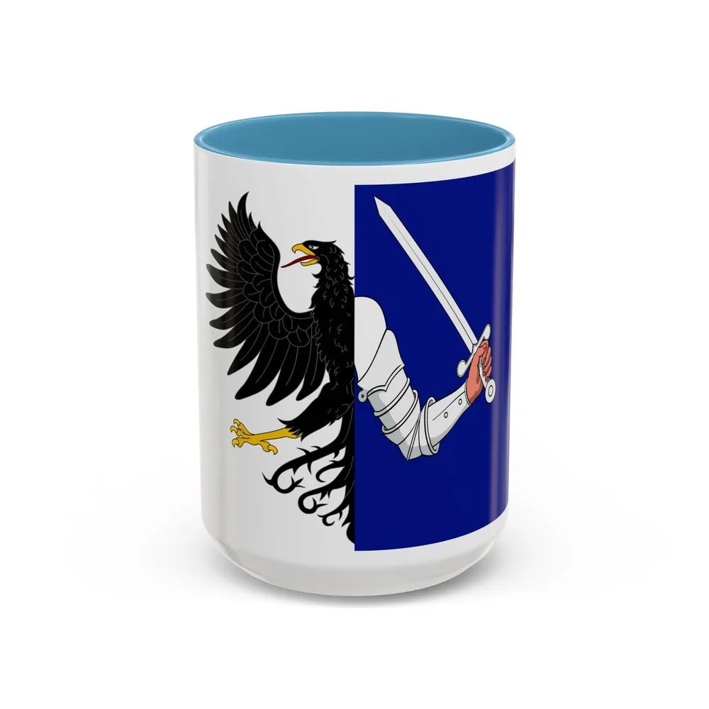 Flag of Connacht Ireland - Accent Coffee Mug-15oz-Light Blue-Go Mug Yourself