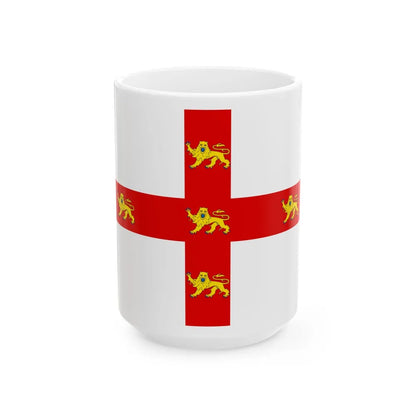 Flag of York UK - White Coffee Mug-15oz-Go Mug Yourself