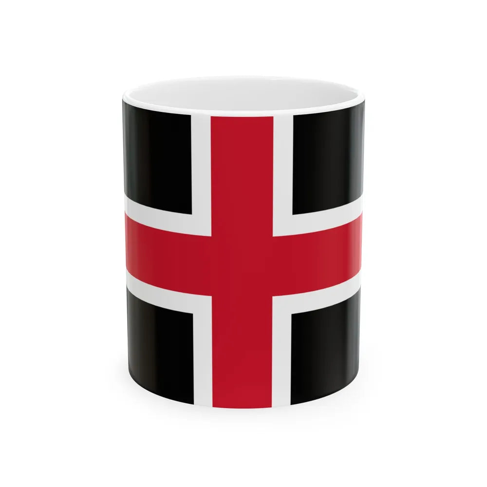 Flag of Durham UK - White Coffee Mug-11oz-Go Mug Yourself