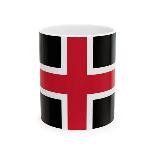 Flag of Durham UK - White Coffee Mug-11oz-Go Mug Yourself