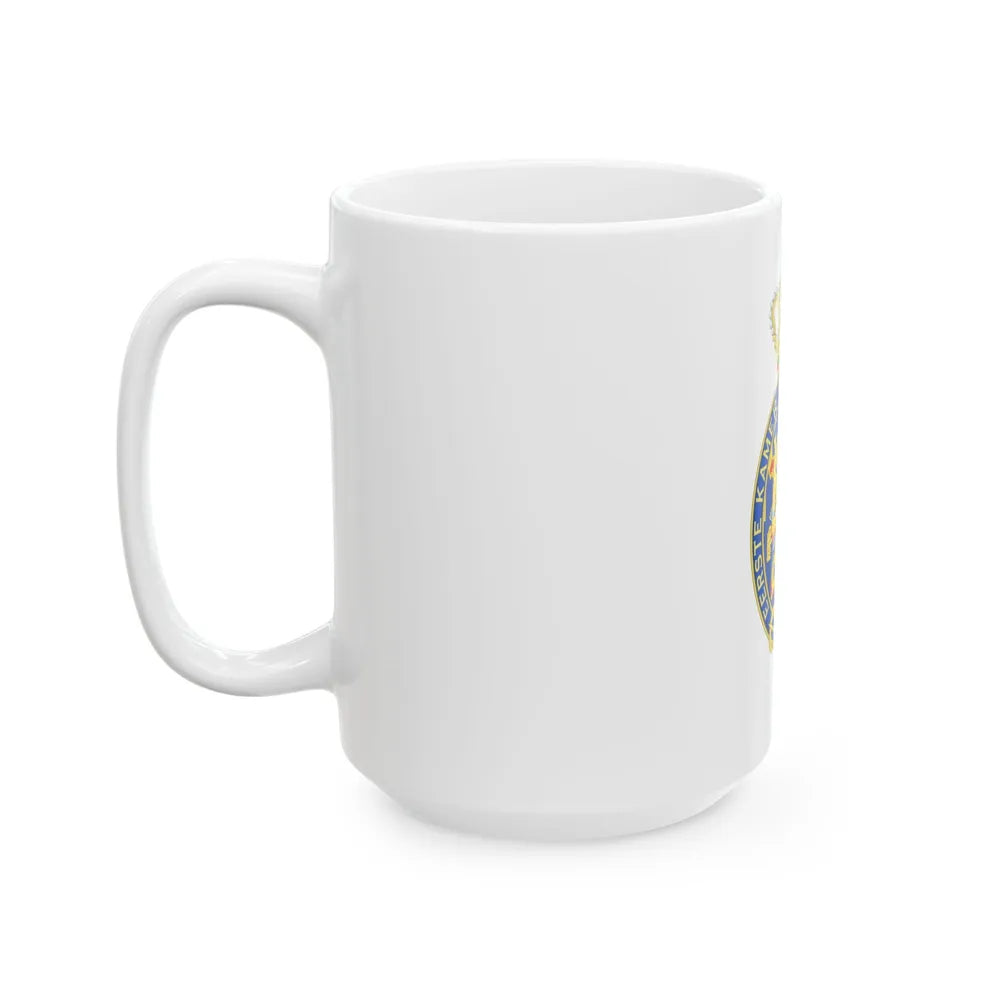 Coat of arms of the Eerste Kamer - White Coffee Mug-Go Mug Yourself