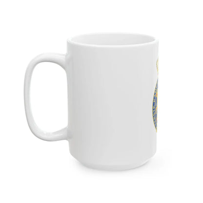 Coat of arms of the Eerste Kamer - White Coffee Mug-Go Mug Yourself