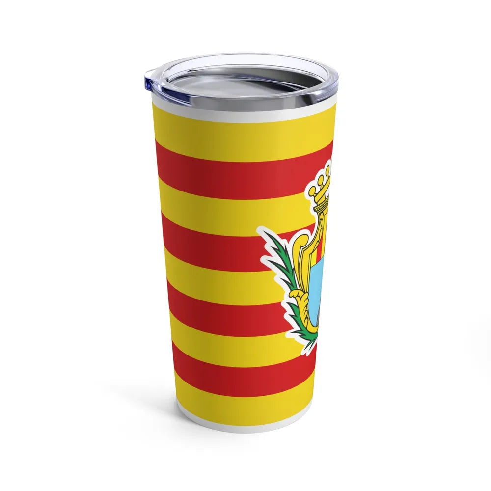 Flag of Alghero Italy - Tumbler 20oz-Go Mug Yourself