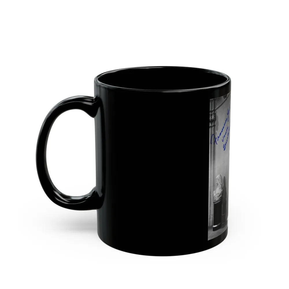 Francine York #04 (Vintage Female Icon) Black Coffee Mug-Go Mug Yourself