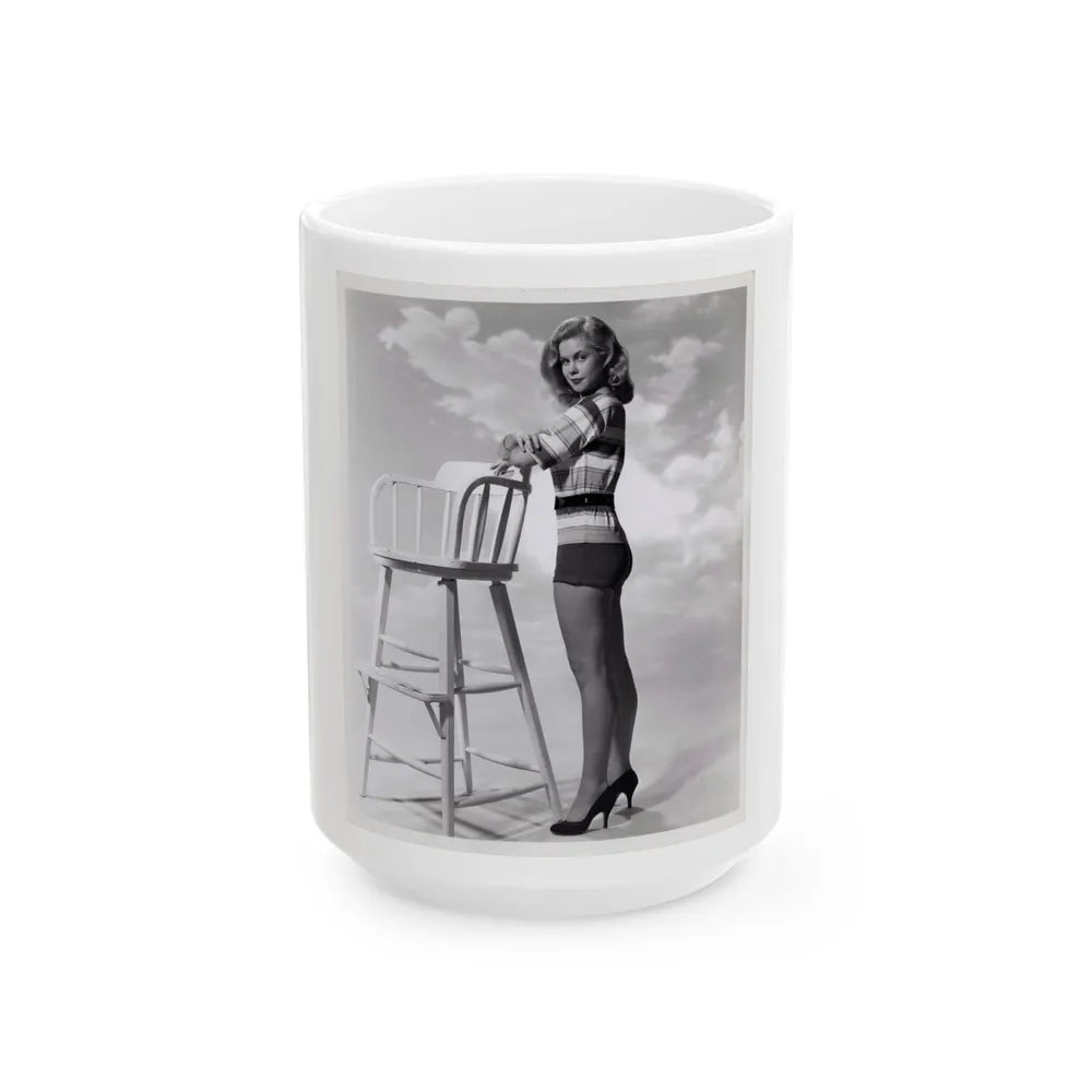 Elizabeth Montgomery #94 (Vintage Female Icon) White Coffee Mug-15oz-Go Mug Yourself