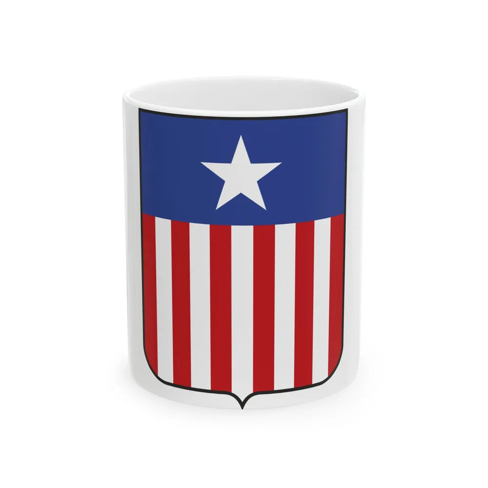 Coat of arms of Liberia in 1889 - White Coffee Mug-11oz-Go Mug Yourself