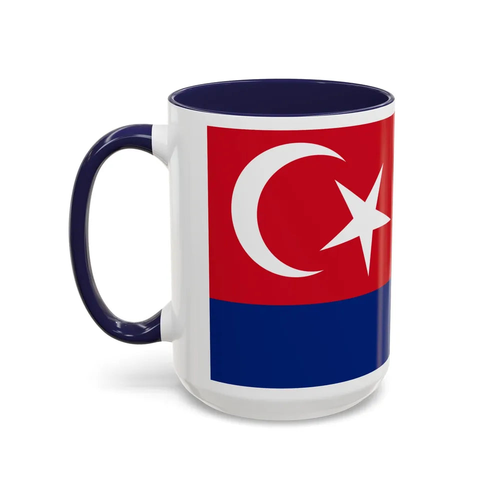 Flag of Johor Malaysia - Accent Coffee Mug-Go Mug Yourself