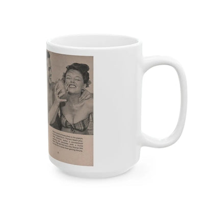 Sheree North #160 - Pages 26 & 27 from 66 PHOTOGRAPHS OF Sheree NORTH U.K. Pocket Mag. (Vintage Female Icon) White Coffee Mug-Go Mug Yourself