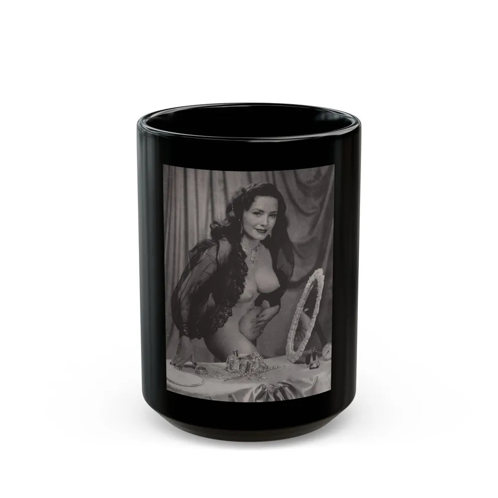 Evelyn West #04 (Vintage Female Icon) Black Coffee Mug-15oz-Go Mug Yourself