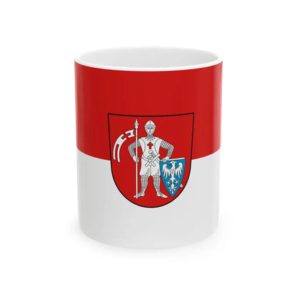 Flag of Bamberg 2 Germany - White Coffee Mug-11oz-Go Mug Yourself