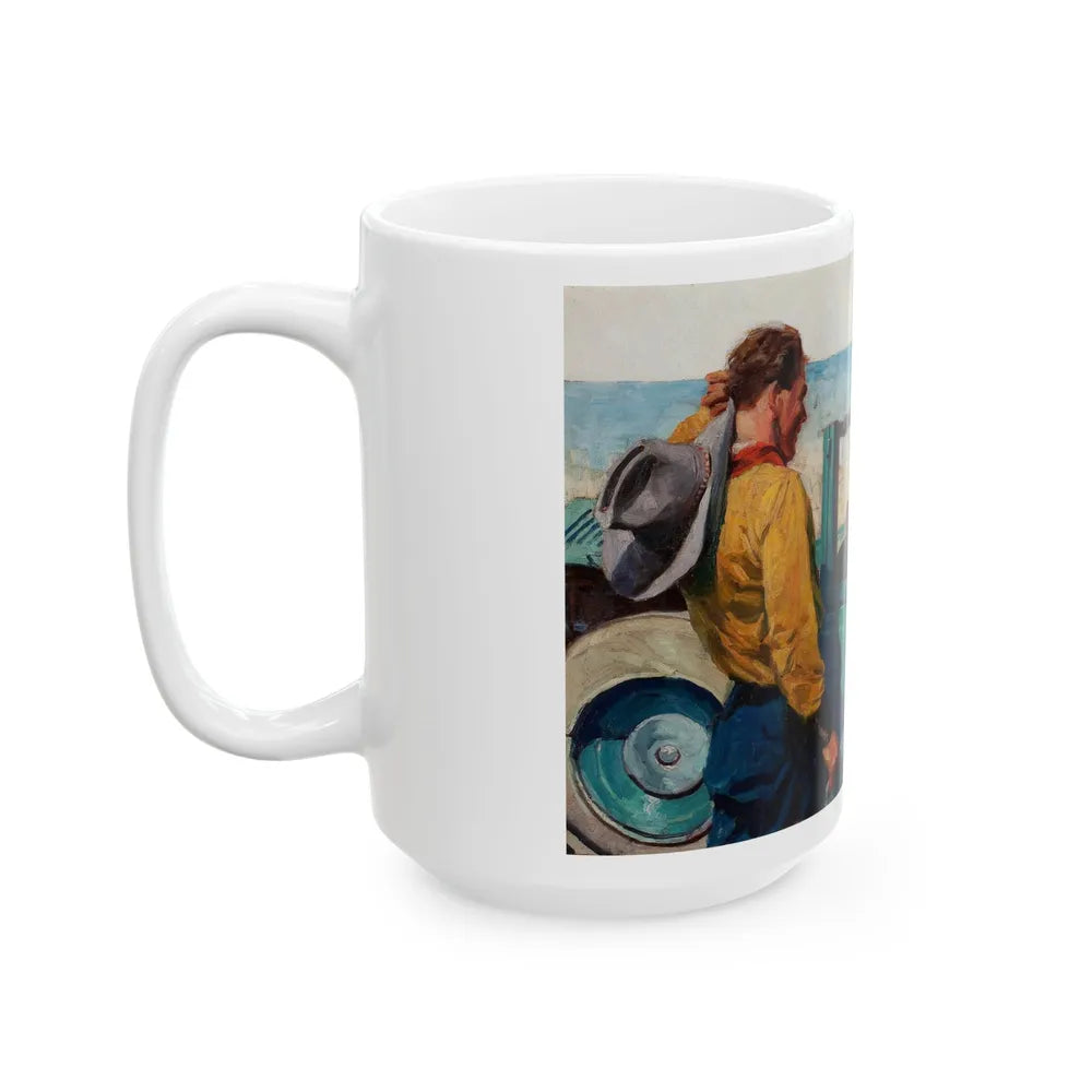 Forms No Hard Carbon, advertising illustration - White Coffee Mug-Go Mug Yourself