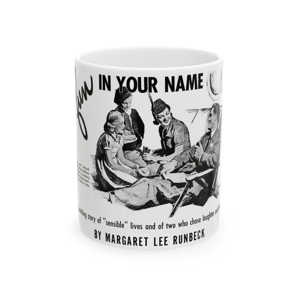 Fun In Your Name, Liberty, November 26, 1938 - White Coffee Mug-11oz-Go Mug Yourself