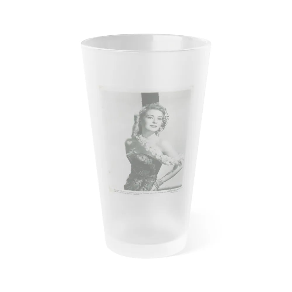 Lori Nelson #58 - Printed & Scanned (Vintage Female Icon) Frosted Pint 16oz-16oz-Frosted-Go Mug Yourself