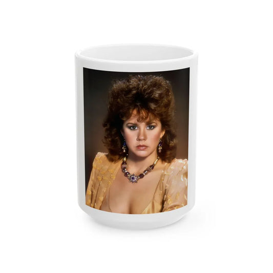 Linda Blair #274 (Vintage Female Icon) White Coffee Mug-15oz-Go Mug Yourself