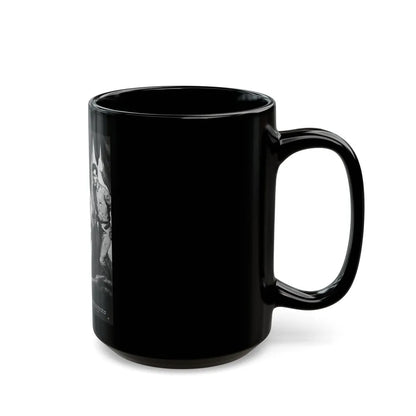 Captive Girl Compound, For Men Only, December 1964 - Black Coffee Mug-Go Mug Yourself