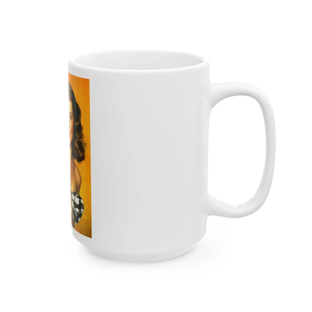 Paulette Goddard #156 - Mag. Cover (Vintage Female Icon) White Coffee Mug-Go Mug Yourself