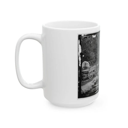 Chickahominy River, Va. Grapevine Bridge Built May 27-28, 1862, By The 5th New Hampshire Infantry Under Col. Edward E. Cross (U.S. Civil War) White Coffee Mug-Go Mug Yourself