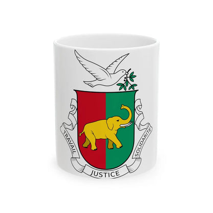 Coat of arms of Guinea 1958-1984 - White Coffee Mug-11oz-Go Mug Yourself