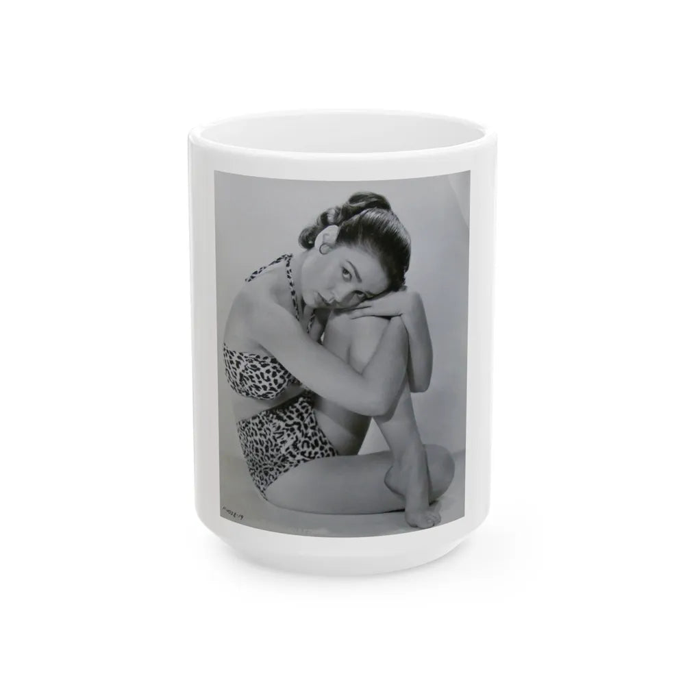 Kathryn Grant #02 (Vintage Female Icon) White Coffee Mug-15oz-Go Mug Yourself