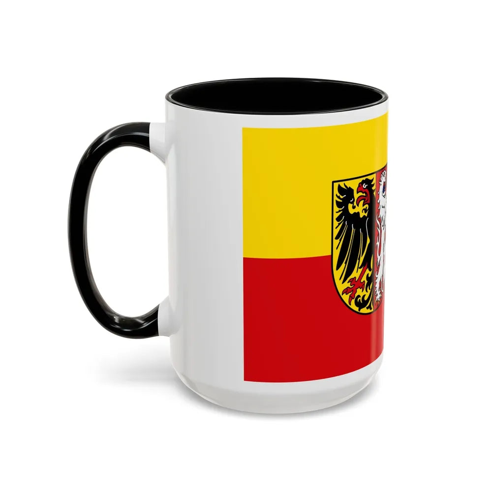 Flag of Goslar Germany - Accent Coffee Mug-Go Mug Yourself