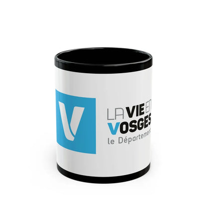 Flag of Vosges France - Black Coffee Mug-11oz-Go Mug Yourself