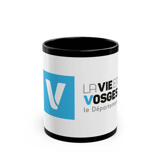 Flag of Vosges France - Black Coffee Mug-11oz-Go Mug Yourself