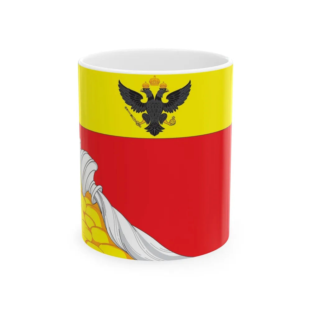 Flag of Voronezh Russia - White Coffee Mug-11oz-Go Mug Yourself