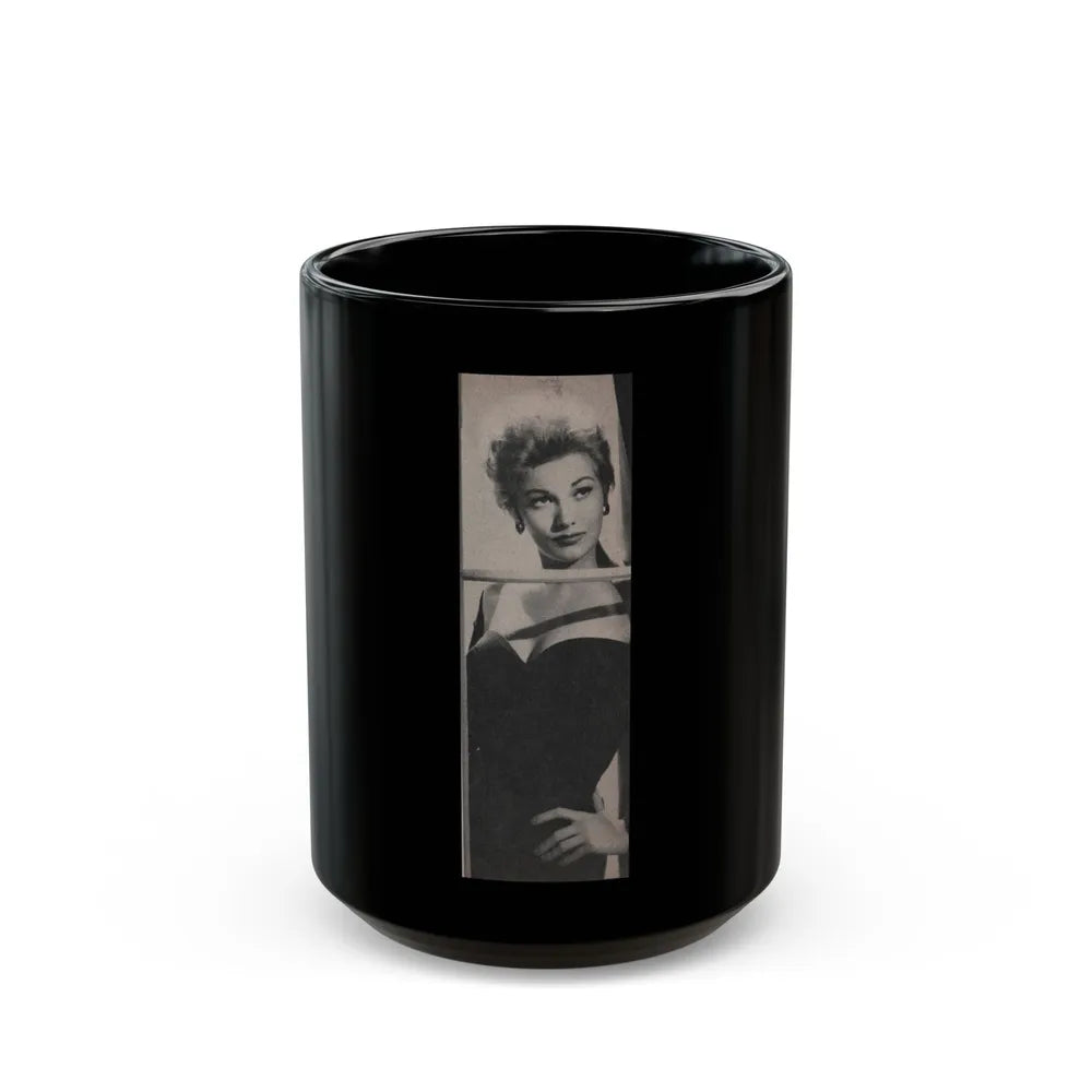 Kim Novak #185 - Scanned Mag. 66 Photos (Vintage Female Icon) Black Coffee Mug-15oz-Go Mug Yourself