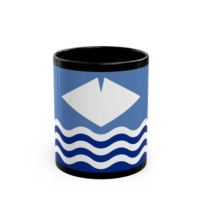 Flag of Isle of Wight UK - Black Coffee Mug-11oz-Go Mug Yourself