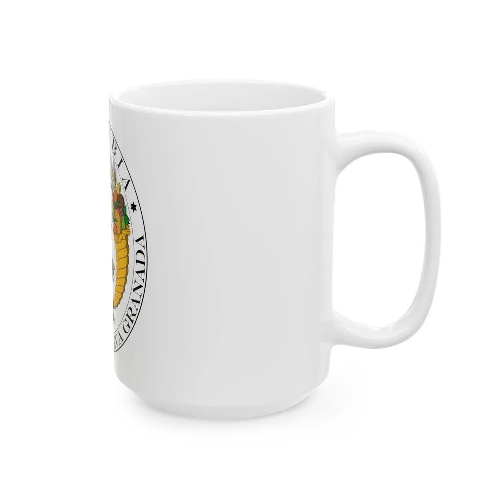 Coat of arms of New Granada (1830) - White Coffee Mug-Go Mug Yourself