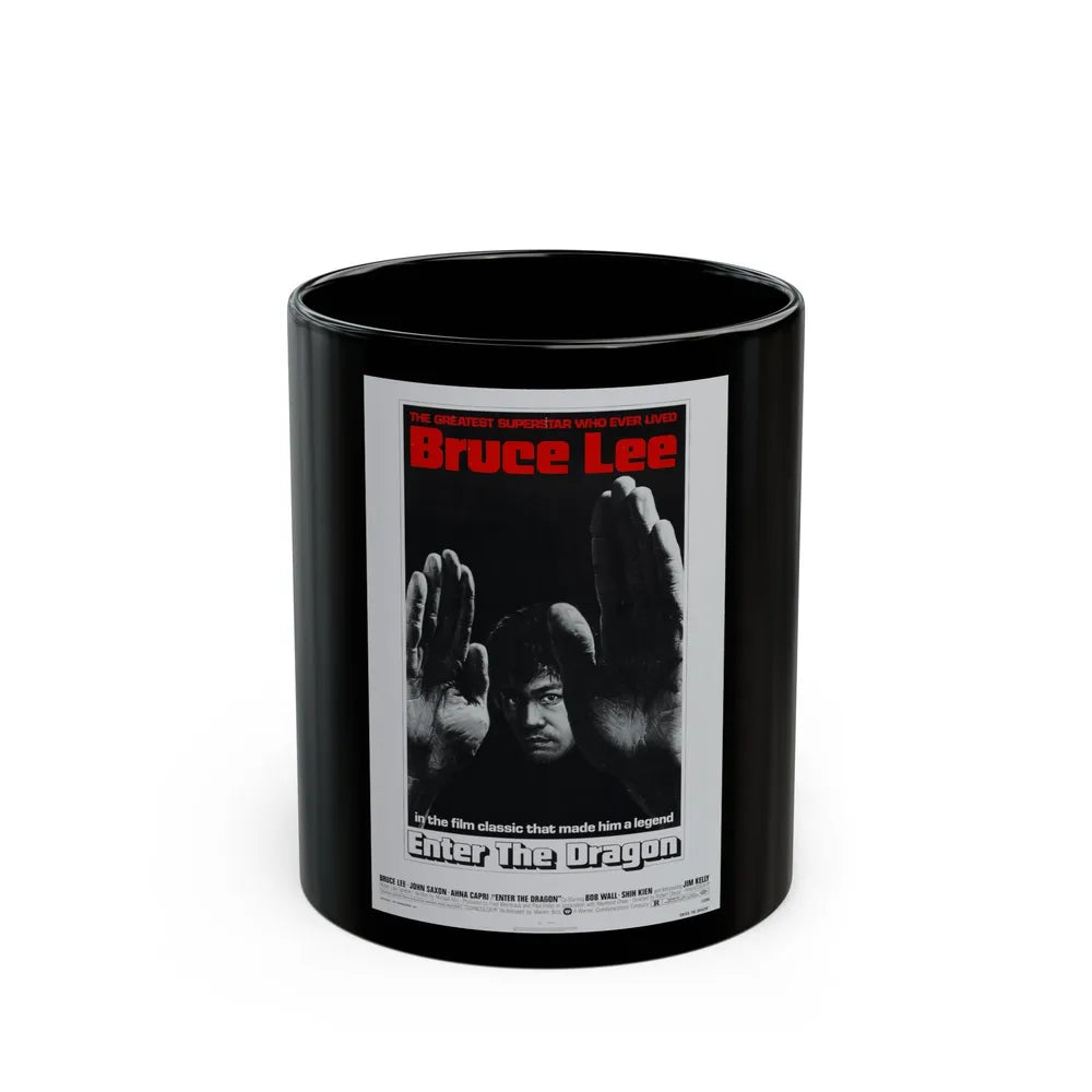 ENTER THE DRAGON (2) 1973 Movie Poster - Black Coffee Mug-11oz-Go Mug Yourself