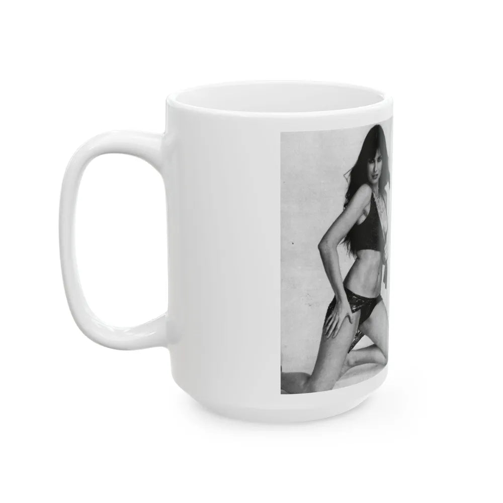 Caroline Munro #219 (Vintage Female Icon) White Coffee Mug-Go Mug Yourself