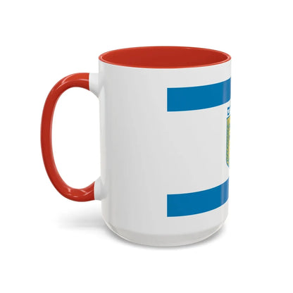 Flag of Jerusalem Israel - Accent Coffee Mug-Go Mug Yourself