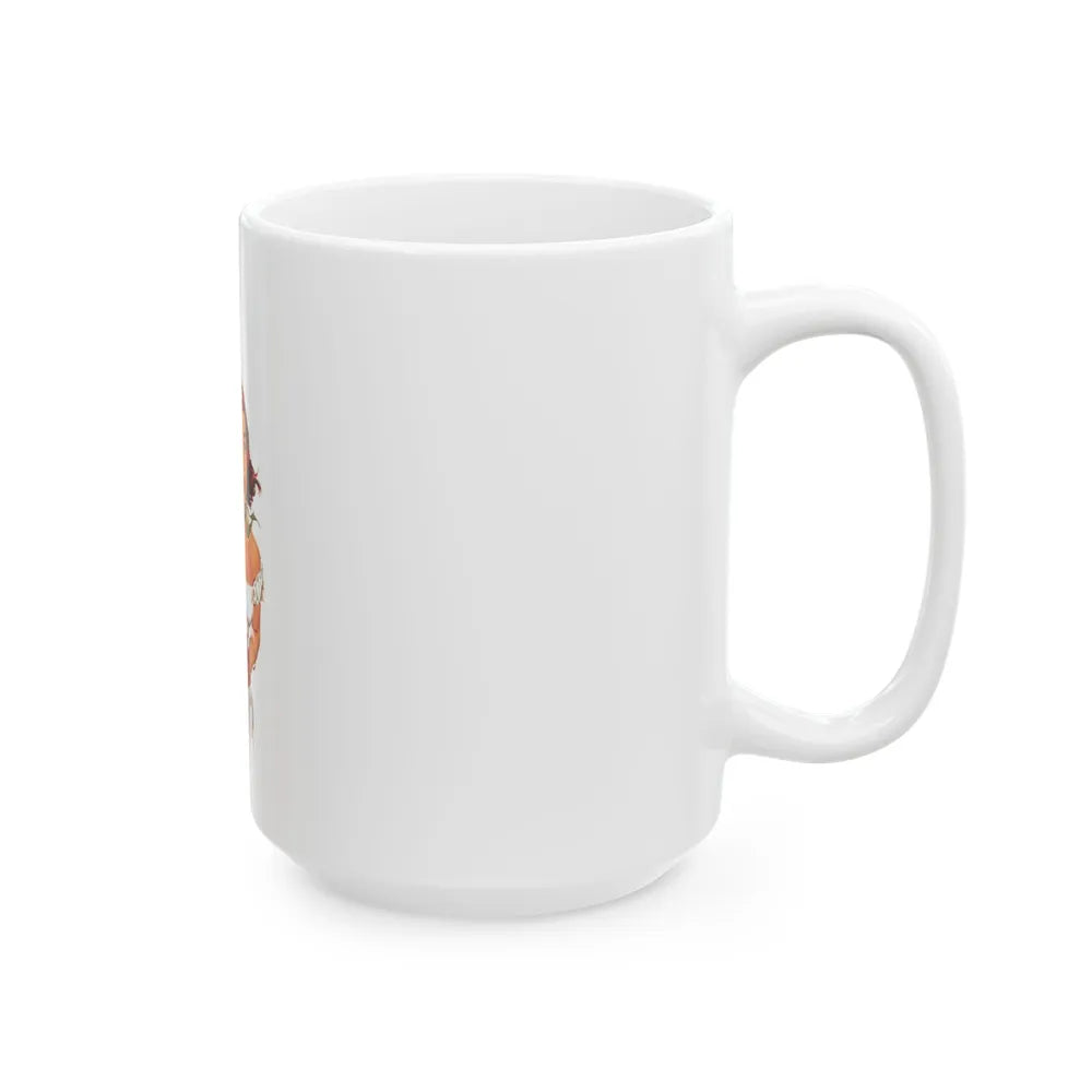 Dividing Claudie's Rich Aunt, Collier's, July 23, 1954 - White Coffee Mug-Go Mug Yourself