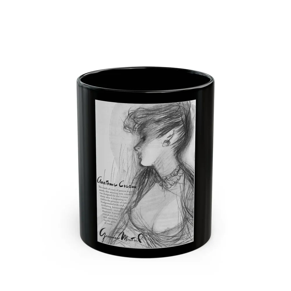 Germaine Monteil, 1947 - Black Coffee Mug-11oz-Go Mug Yourself