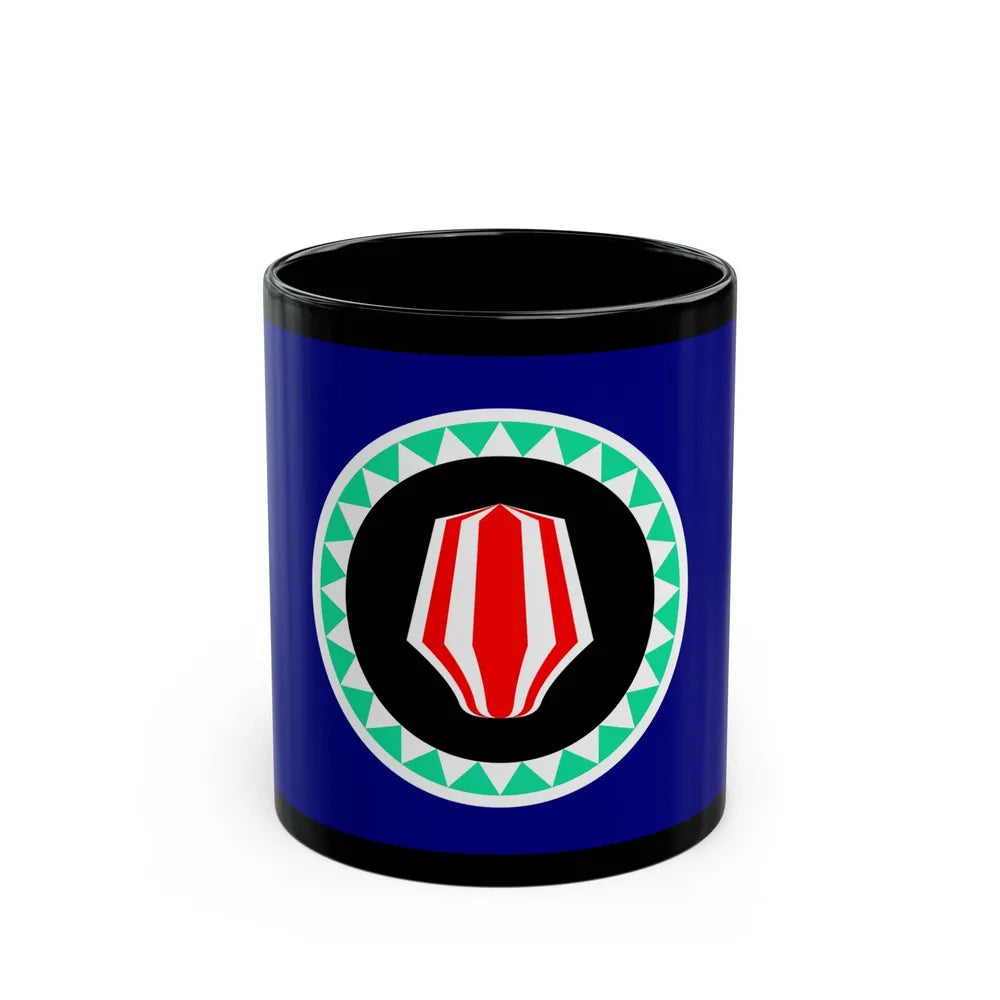 Flag of Autonomous Region of Bougainville Papa New Guinea - Black Coffee Mug-11oz-Go Mug Yourself