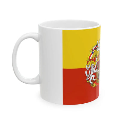 State Flag of Prague Czech Republic - White Coffee Mug-Go Mug Yourself