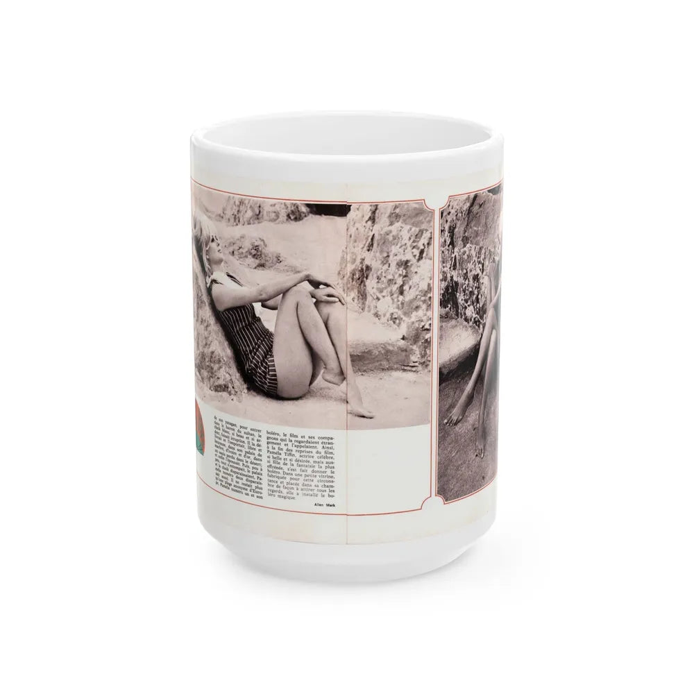 Pamela Tiffin #189 - Mag. Page (Vintage Female Icon) White Coffee Mug-15oz-Go Mug Yourself